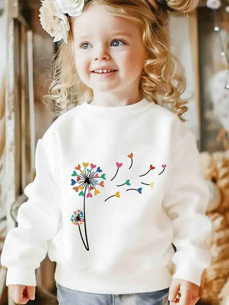 Colorful Dandelion Kids Sweatshirt